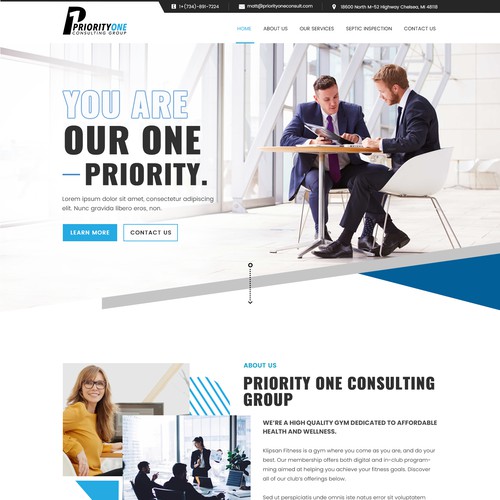 Design a simple and appealing consulting website Design by Webwooter™