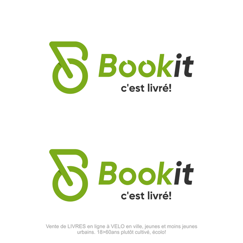 Design di BOOKIT Genève, c'est livré! Livres en ligne livré à vélo! di JvMORE