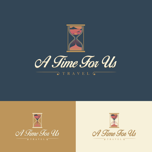 Need a vibrant travel logo depicting time Design by Dona B