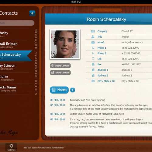Innovative iPad app interface needed! the NEXT thing Design by molen ク
