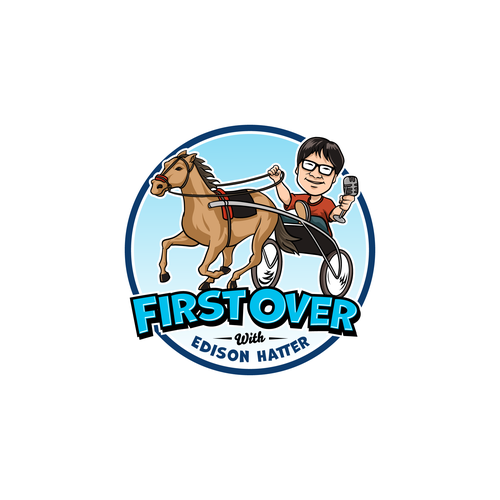 Race to the Winners' Circle - Horse Racing Podcast Logo Ontwerp door jagokandank