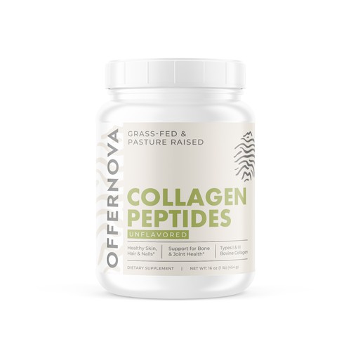 Design a Food Supplement Label - Collagen Peptides Design by Sasha Bianca