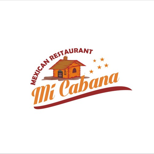 Woody and warm logo for MI Cabaña Mexican Restaurant | Logo Design ...