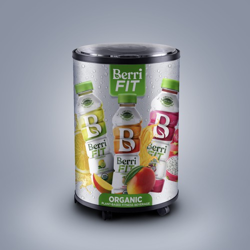 Branded Beverage Cooler Design by sougatacreative