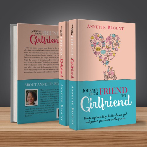 Design a book cover that is fun and playful to help single women experience love beyond friendship Design by U.T