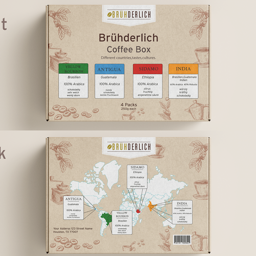 Packaging design for a premium coffee gift box Design by Ganesh Anvekar