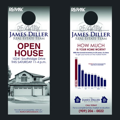 Create an amazing door hanger flyer for a top producing agent ...