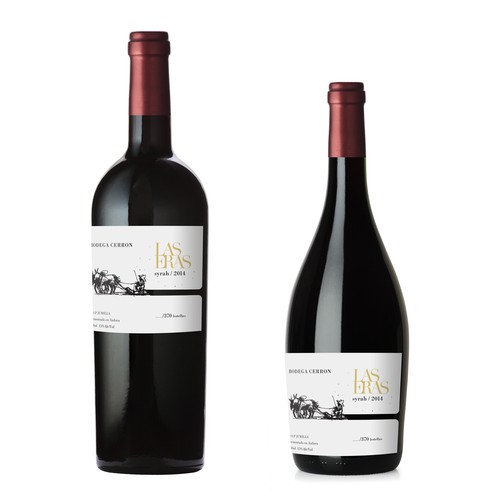 ORGANIC EXCLUSIVE WINE LABEL DESIGN - BODEGA CERRON Design by DesignLeb