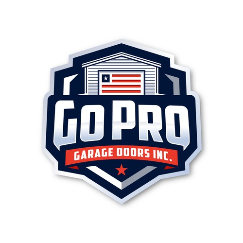 Go Pro Garage Doors Inc Reband Design by Fortunic™