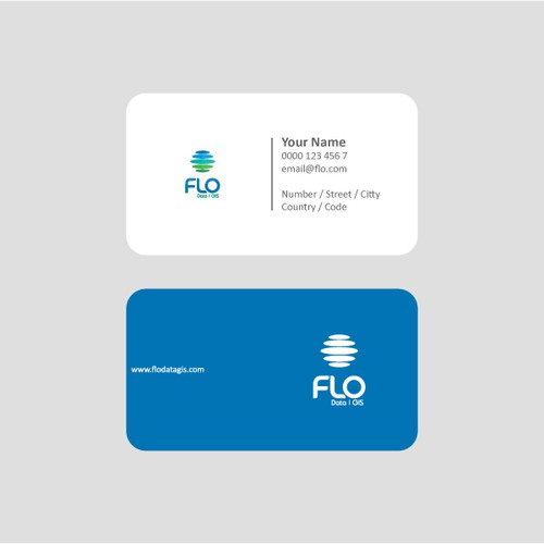 Business card design for Flo Data and GIS Design by VectorHoudini