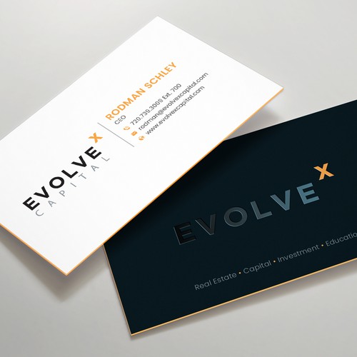 Design a Powerful Business Card to Bring EvolveX Capital to Life! Réalisé par mushfico