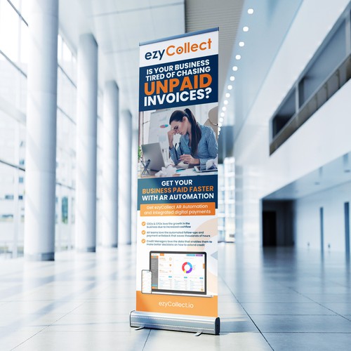 B2B Saas Pull Up Banner for Trade Show Design by icon89GraPhicDeSign