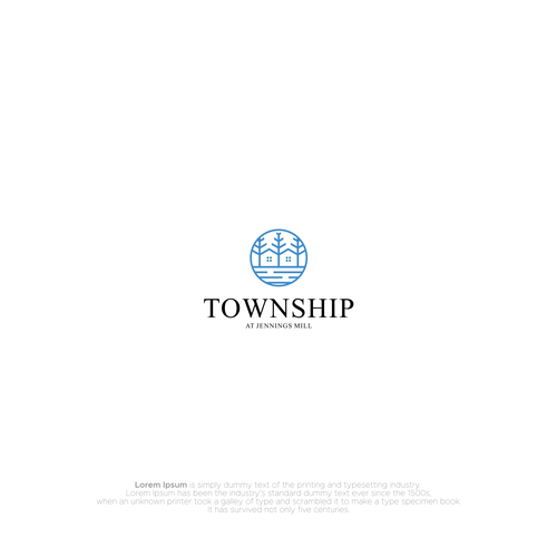 Logo design for new construction rental community of high-end townhomes Design by BATHARA™