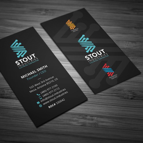 Electrical Contractor needs sleek business card Design by Galaxiya