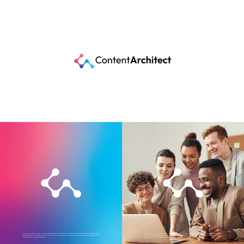 Design a standout logo and brand design for our Content company! Design by maskutut