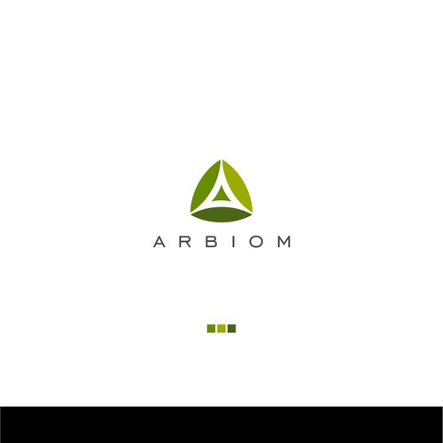 Show the "bio" and "industry" in the Arbiom logo, a sustainable bio-chemicals company Design by Toni Zufic