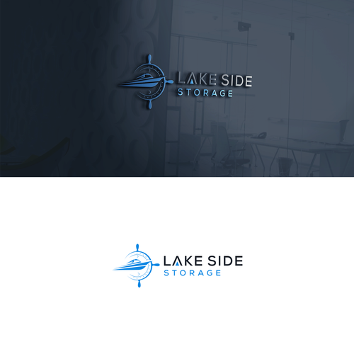 Standout logo for a self storage facility next to a lake. Targeting boats and rvs Design by graphcone