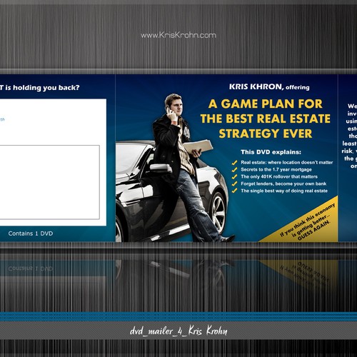 Design by emvalibe titled "Need a grabby dvd mailer designed (Aspen Mailer)"