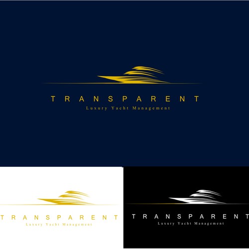 logo for TRANSPARENT Luxury Yacht Management Design by MariannaMaz