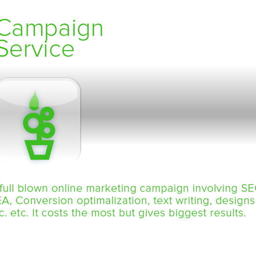 Help Us With 3 Fresh New Website Service Icons! Design by 10works