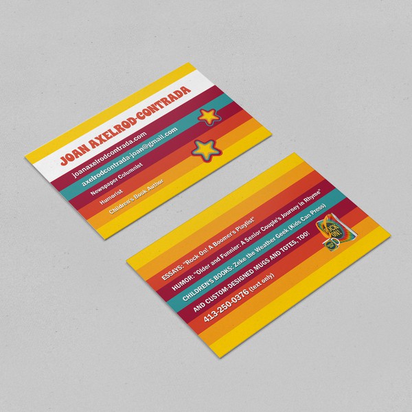 Design by Anna :-) titled "Business Card Design for a Creative Writer"
