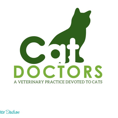 Cat lovers!  Create a simple yet elegant cat logo for a cat only veterinary hospital. Design by SeaStarStudios