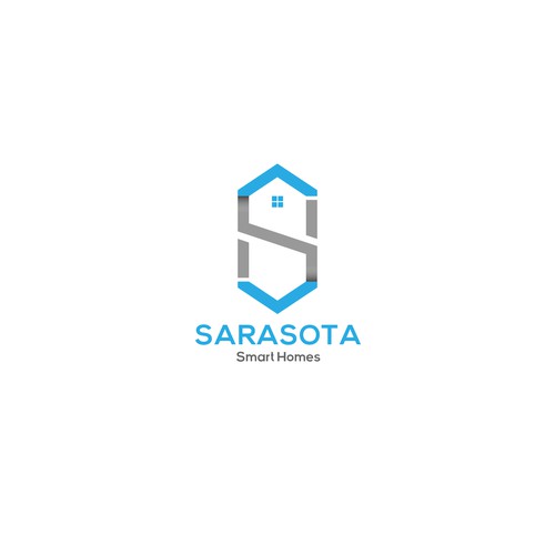 Sarasota Smart Homes logo for our company that does technology innovations and installations-ontwerp door SawaxMen