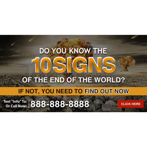 Create an End of the World Banner Design