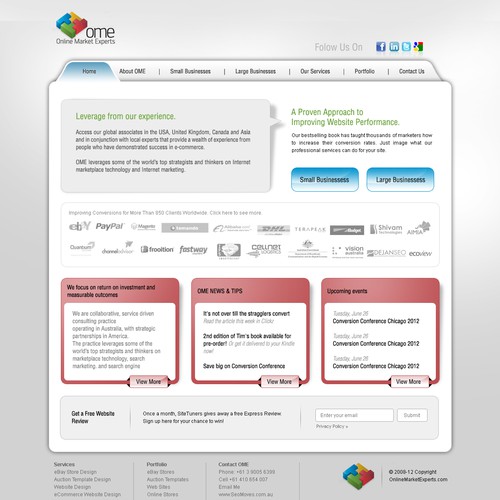 website design for Online Market Experts  Design by Designr-web