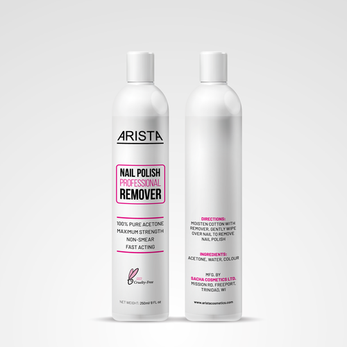 Arista Nail Polish Remover Design by Sayyed Jamshed