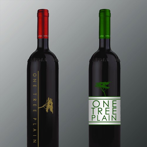 One Tree Plain wine label Design by Bipolar Designs