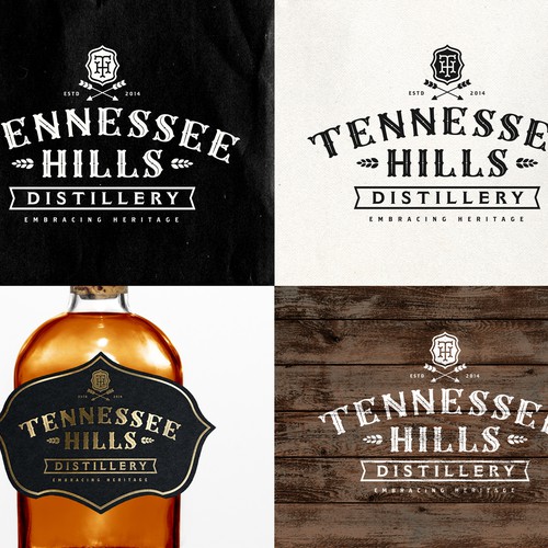 Design di Tennessee Hills Distillery Logo Design Contest di rl X