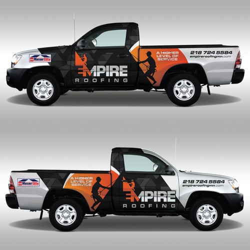 Create A Truck Wrap For Residential Roofing Company | Car, truck or van ...