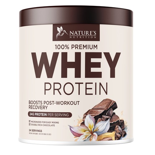 Tasty Whey Protein Chocolate Design Needed for Nature's Nutrition Design réalisé par UnderTheSea™