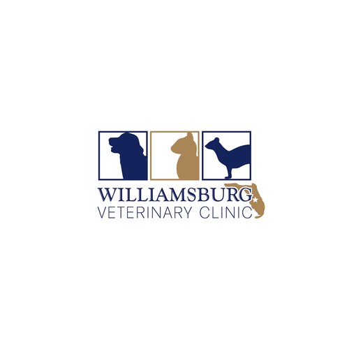 Refreshed, updated logo for Williamsburg Veterinary Clinic Logo