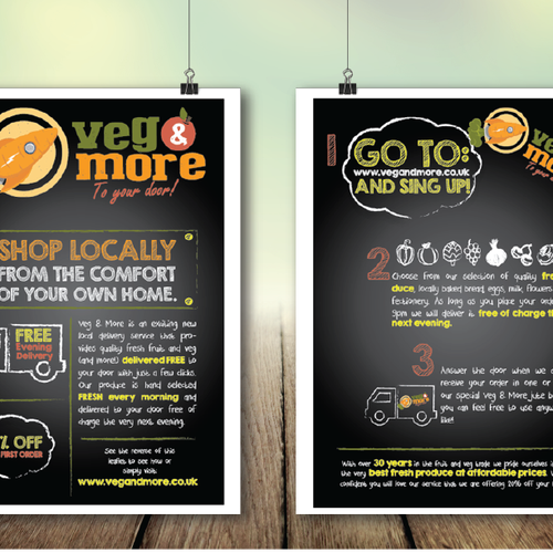 Veg & More needs an eye catching leaflet design! Diseño de U-Bahn Media