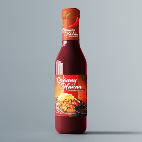 Finest hot curry sauce for german / berlin currywurst: Granny Hanna brings Yummi! Design by United Monks