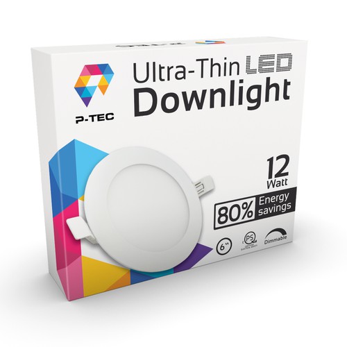 Package design for an Ultra-Thin LED Downlight Design by syakuro