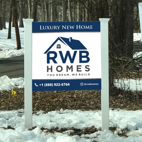 Signage for Luxury Home Builder Design by Saqi.KTS