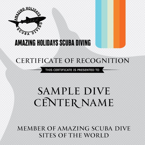 Certificate Design (Amazing Scuba Diving Sites) Other design contest