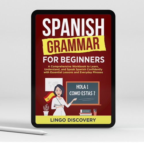 Sophisticated Spanish Grammar for Beginners Cover Ontwerp door Shreya007⭐️