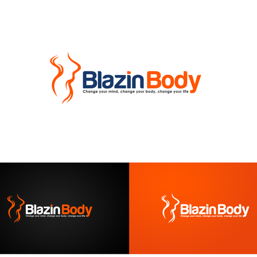 logo for BlazinBody Design by Graphaety ™