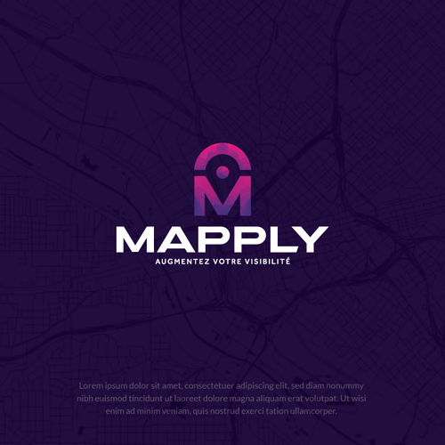 Create a logo on the visibility of companies (on a map) Design réalisé par Riyad Sbeat