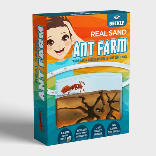 Eye Catching Ant Farm Box Design Design by Radmilica
