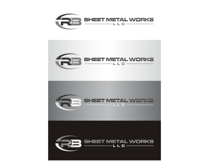 Create a sheet metal logo with company name. RB Sheet Metal Works, LLC ...