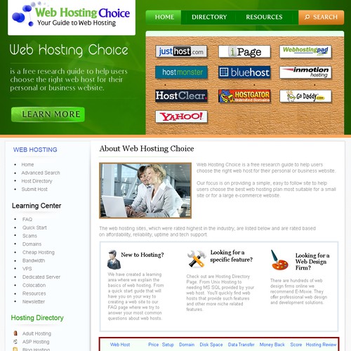 Redesign WebHostingChoice.com Design by webdesignunited