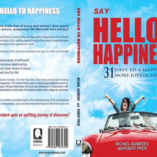 Design di Help Porpoise Press with an inspirational cover for a new personal development book! di z.k.