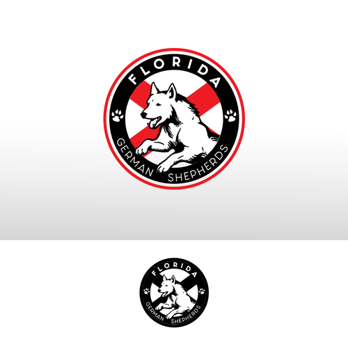 German Shepherd Logo Design by LucciArts