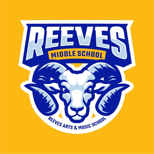 Rebrand our Middle School to the RAMS! Design by NovianGraphic