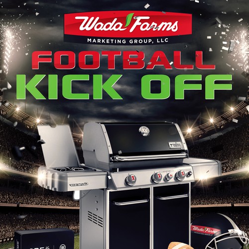 Design Promo Flyer that incorporates a football kickoff theme デザイン by PeteSakeDesigns